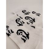 Shuttle Park Unisex Comics Fashion Scream White Kolej Çorap - Beyaz - 36 - 42