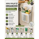Shuvae Home Askılı Dolap Kapağı Organizeri – Montaj Gerektirmeyen, Delikli, Lavabo Altı ve Mutfak Dolabı Içi Düzenleyici Sepet Beyaz