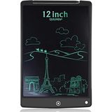 Shuzi 12 Inc Büyük Boy Dijital LCD Ekran Kalemli Çocuk Yazı Çizim Eğitici Tablet - Siyah