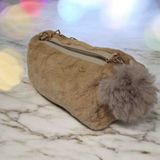 Shyne Shoes Shyne Peluş Ponpon Detaylı Omuz&makyaj &kalemlik Kullanıma Uygun Çanta