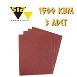 Sia 1913 Su Zımparası 1500 Kum - 3 Adet Kırmızı