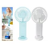 Sıa 2 Adet Mini Fan,Telefon Tutucu,Portatif El Vantilatörü Mavi,Beyaz 9,3X19cm Usb Şarjlı El Fanı
