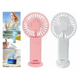 Sıa 2 Adet Mini Fan,Telefon Tutucu,Portatif El Vantilatörü Pembe,Beyaz 9,3X19cm Usb Şarjlı El Fanı