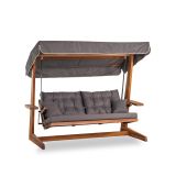 Sia 2400 Iroko Dört Kişilik Ahşap Bahçe Balkon Teras Salıncağı