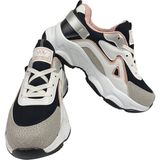 SİA ÇANTA FASHION NEW STYLE MODEL TECHNOFEST TABAN YÜKSEK TOPUK NEFES ALAN KUMAŞ BAĞCIKLI SPOR AYAKKABI - Pudra - Pembe