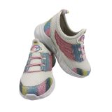 SİA ÇANTA SİMLİ STAR KIDS COMFORTLİNE ORTAPEDİK KAYDIRMAZ TABAN NEFES ALAN AYAKLAR LASTİK BAĞCIKLI ÇOCUK AYAKKABI BEYAZ-PEMBE 33 NUMARA