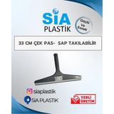 Sia Plastik 33 cm Cam Çek Pas 4'lü Set, Takılabilir, Dayanıklı ve Şık Tasarım