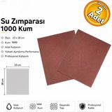 Sia S1000 Su Zımparası 1000 Kum 23X28 cm Sulu Zımpara Tabaka (2 Adet)