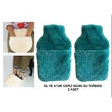 Sia SICAK SU TORBASI 2 ADET,CEPLİ YEŞİL PELUŞ TERMOFOR 32,5x17,5cm 1500 ML