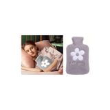 Sia SICAK SU TORBASI PELUŞ PAPATYA DESENLİ GRİ 21x13,5x2cm 500 ml