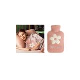 Sia SICAK SU TORBASI PELUŞ PAPATYA DESENLİ PEMBE 21x13,5x2cm 500 ml
