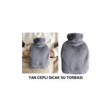 Sia SICAK SU TORBASI YAN CEPLİ GRİ PELUŞ TERMOFOR 27x17x2cm 1 LİTRE
