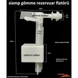 Siamp Gömme Rezervuar Flatörü Şamandırası Plastik