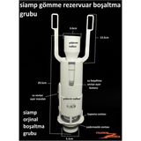 Siamp Verso 80 Gömme Rezervuar Iç Takımı Orta Göbek