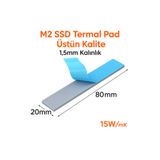 siar M2 SSD Termal Pad - Gri Renk | 1,5 mm Kalınlık | 80x20 mm | 15W/mK