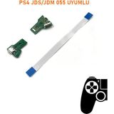 Şiar Ps4 V3 Kollar Ile Uyumlu Jds Jdm 055 USB Port Soket ve 12 Pın Flex Kablo