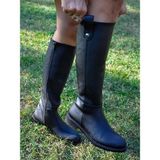 Siba Shoes Boreas Fermuarlı Siyah Kadın Binici Çizme