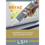Sibax Akrilik Mastik Beyaz Renk 450 Gram Sızdırmazlık ve Dolgu Sealıng And Fıllıng Ls 24 1 Adet