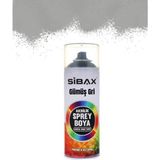 Sibax Akrilik Sprey Boya Gümüş Gri 400 ml İç ve Dış Mekan Kullanımı için Profesyonel Kalite