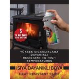 Sibax Isıya Dayanıklı Sprey Boya 400 Ml Türk Malı Siyah Renk