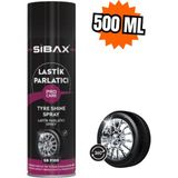 Sibax Lastik Parlatıcı Sprey 500 ml | Uzun Süre Etkili
