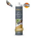 Sibax LS33 Silikonize Mastik 310 ml Boyanabilir Akrilik Mastik Genel Amaçlı Dolgu - Siyah