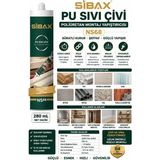 Sibax Pu Sıvı Çivi Süratli Kurur Şeffaf Ahşap Pvc Fayans Cam Beton Montaj Yapışırıcı 280 ml Kod Ns 068