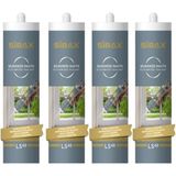 Sibax Silikonize Mastik Beyaz 4x450 gr 4 Adet Ls46
