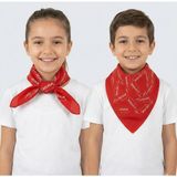 Sibel Günay Butik Atatürk Imzalı Kırmızı Fular / Bandana | Küçük Imza | Unisex | 52*53 Cm| 10'lu