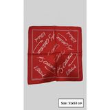 Sibel Günay Butik Atatürk İmzalı Kırmızı Fular | Bandana | Unisex