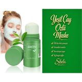 Sibela Beauty Green Stick Maske, Yeşil Çay Özlü Temizleyici Katı Maske, Yeşil Siyah Nokta ve Sivilce Maskesi