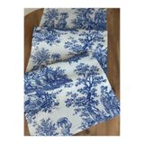 Sibelarthome Sibelarthome Panama Keteni Fransız köylüler Toile De Jouy Desen Runner 40x140 Cm