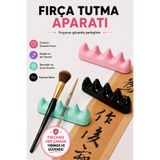 Sibelon Fırça Tutma Aparatı 1 Adet – 4 Bölmeli Fırça Standı, Pratik Fırça Organizeri Makyaj Resim Hobi Nail Art Okul Sanat Resim