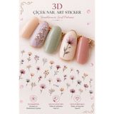 Sibelon Nail Art Sticker Kendinden Yapışkanlı Tırnak Dövmesi Takma Tırnak Süsleme Tırnak Tattoo