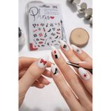 Sibelon Nail Art Sticker Kendinden Yapışkanlı Tırnak Dövmesi Takma Tırnak Süsleme