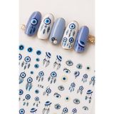Sibelon Nazar Boncuğu Tırnak Sticker | Tırnak Süs Charm