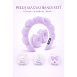 Sibelon Peluş Makyaj Bandı | Saç Taç - Spa Seti – Ultra Yumuşak