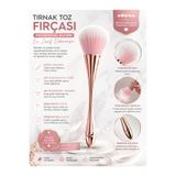 Sibelon Tırnak temizleme Fırçası Toz Fırçası – Rose Gold Ergonomik Profesyonel Fırça