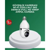 Sibelora Home 1080P Gece Görüşlü Ampul Güvenlik Kamerası – Kablolu ve Kablosuz Seçenekli