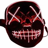 Sibelora Home Işıklı LED Maske Parti Eğlence Maskesi Hallowen Neon Maske