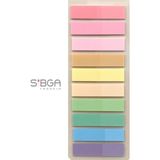 Sibga Tasarım 10 Renk 200 Yaprak Renkli Postit Sticker Yapışkanlı Not Kağıdı Post It