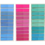 Sibga Tasarım 3 Adet Şeffaf Renkli Postit Post-It Post It. Kitap Ayracı Ayraç Plastik Postit Sticker Not Kağıdı