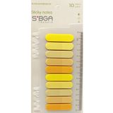 sibga tasarım Oval Sarı Şeffaf Renkli Postit Post-it Post It. Kitap Ayracı Ayraç Postit Sticker Not Kağıdı