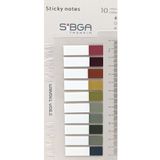 sibga tasarım Şeffaf Beyaz Yarım Plastik Postit Post-it Post it. Kitap Ayracı Ayraci Ayraç Postit Sticker 200 Yaprak