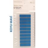 sibga tasarım Şeffaf Koyu Mavi Renkli Postit Post-it Post It. Kitap Ayracı Ayraç Postit Sticker Not Kağıdı