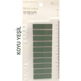 sibga tasarım Şeffaf Koyu Yeşil Renkli Postit Post-it Post It. Kitap Ayracı Ayraç Postit Sticker Not Kağıdı