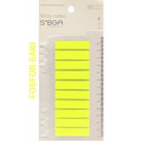 sibga tasarım Şeffaf Neon Fosfor Sarı Postit Post-it Post It. Kitap Ayracı Ayraç Postit Sticker 200 Yaprak