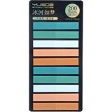 Sibga Tasarım Şeffaf Renkli Postit Post-It Post It. Kitap Ayracı Ayraç Postit Sticker Not Kağıdı 200 Yaprak