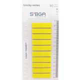 sibga tasarım Şeffaf Sarı Postit Kitap Ayracı Post it Ayraç Plastik Postit Sticker Not Kağıdı 200 Yaprak