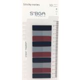 sibga tasarım Şeffaf siyah Bordo Gri Renkli lastik Postit Post-it Post it. Kitap Ayracı Ayraç Postit Sticker Not Kağıdı 200 Yaprak